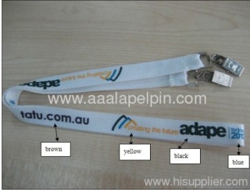 Popular Four Colors Polyester Lanyards 