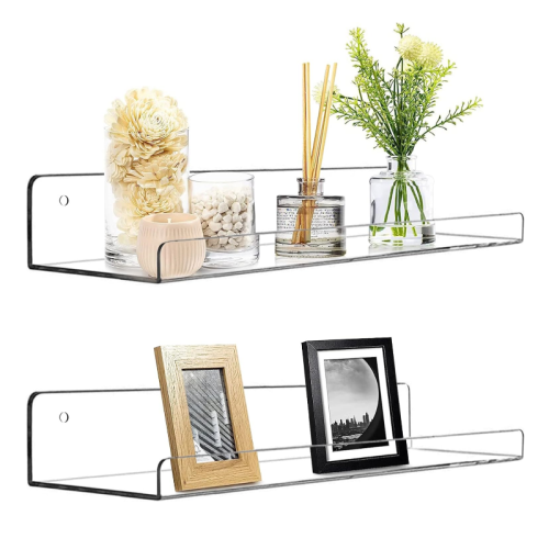 Wall Mounted Acrylic Shelf