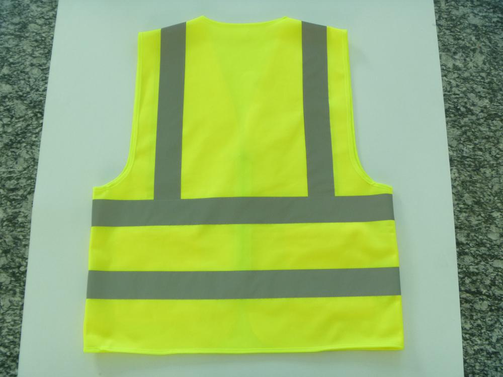 Back of reflective vest