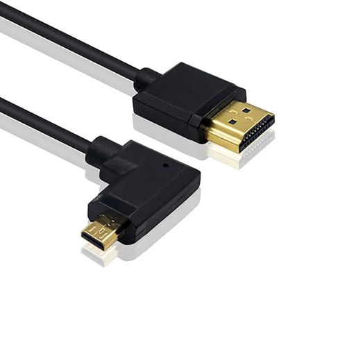 Micro HDMI zu Standard -HDMI -Kabel extrem schlank