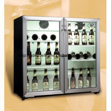 Self-closing Stainless Steel Swing Doors Bar Cooler