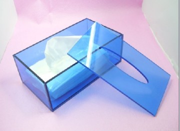gold tissue box holder acrylic plexiglass QCY-TB-6