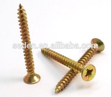 China manufacture cross head galvanized cheap price chipboard screw