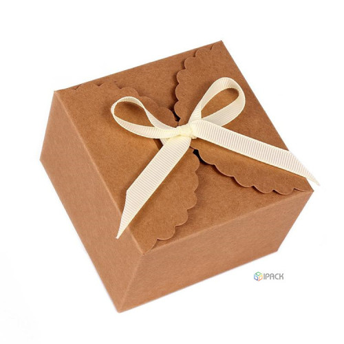 Cookies Kraft Paper Folding Gift Food Box
