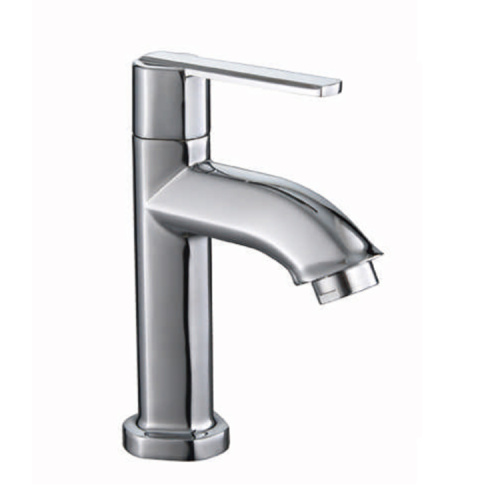 Bathroom Single Lever Chrome Taps And Brass White Faucet Water Tap Wash Basin Mixer