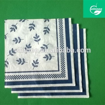 factory wholesale custom logo printed cocktail paper serviettes elegent paper napkin