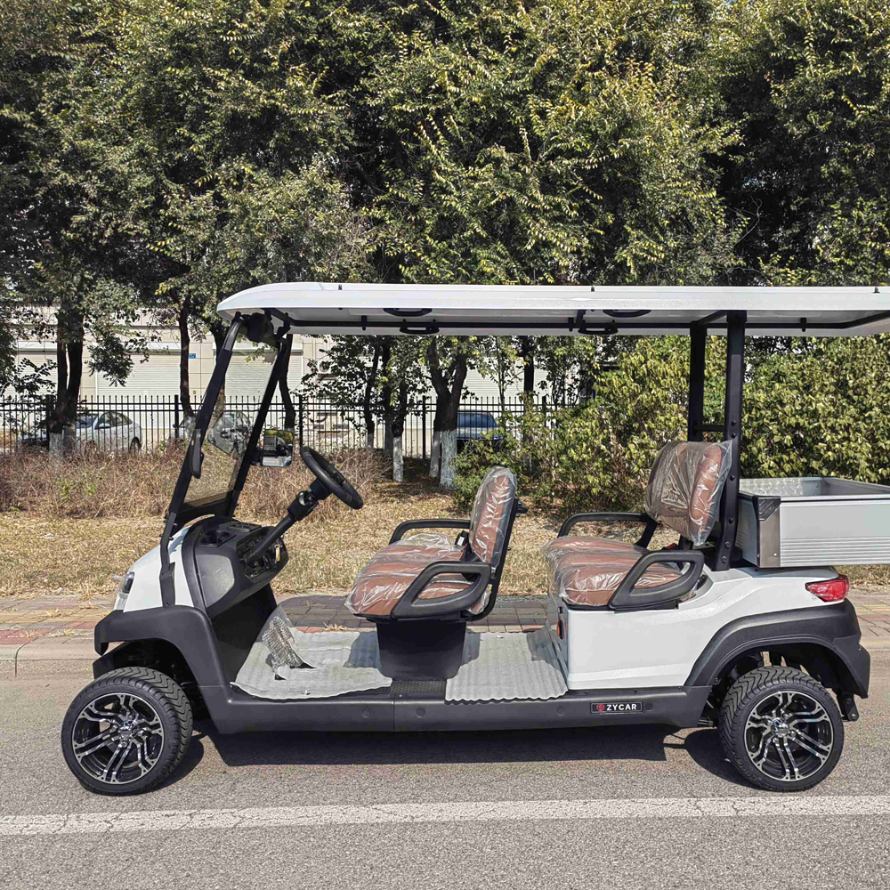 4-seater golf cart with bucket