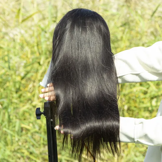 Cheap Hair Wholesale Brazilian Virgin Human Hair 4X4 Closure Long Wig For Black Woman Fast Shipping