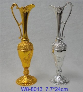 fashion metal golden vase, flower vase