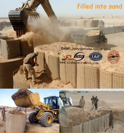 hot dipped galvanized protective structure hesco barriers for military security