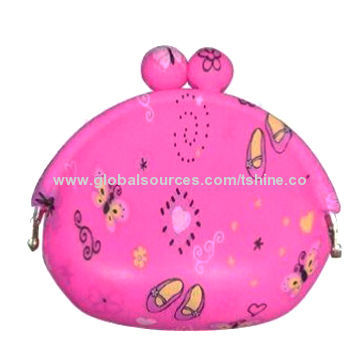 Full Color Printed Silicone Rubber Wallets, Measures 90 x 45 x 85mm