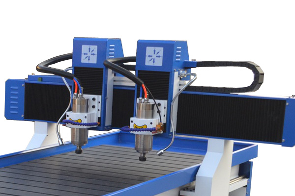 2 spindle multi heads cnc router