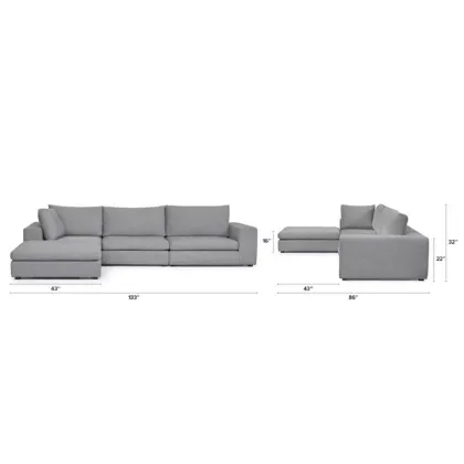 Gaba Gull Gary Modular Left Sectional Sofa