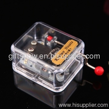 Transparent To Ordinary Hand-cranked Music Box 