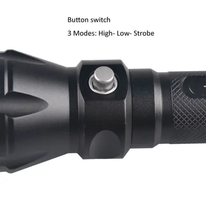 Aluminum waterproof IP68 Underwater diving flashlight