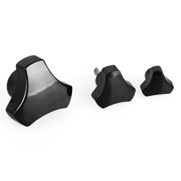 Factory Direct M4 M5 M8 M10 M12 Triangle Bakelite Screw Nut Knobs for Industrial Use