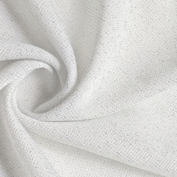 Filo metallico lucido di alta qualità Polyester Spandex Spandex Silver Fili tessuto per abiti da donna
