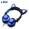 Good quality foldable glowing cat ear headphone