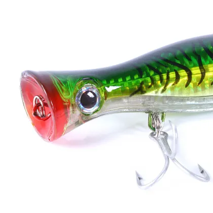 Sea Saltwater Floating Poppers 13cm 43g Treble Hook Lure for Tuna and Trout