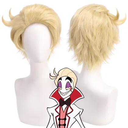 Men's Lucifer Morningstar Cosplay Wig from Hazbin Hotel