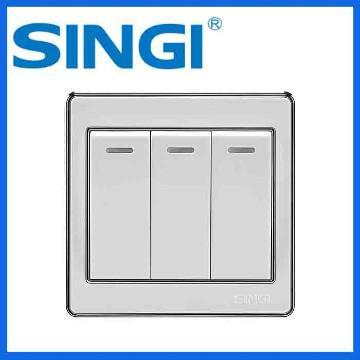 250V16amp  elegant &fansion three gang one or two way wall switches