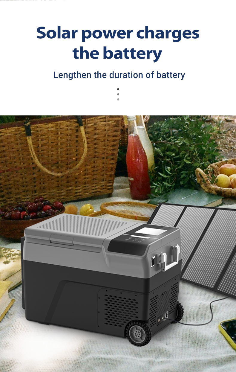 Car Rice Maker 12v 24v Compressor Car Fridge Solar Powered Portable Ice Maker ...
