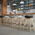 Tabourets de bar hauts chaise de bar en bois en gros moderne