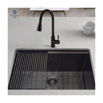 Handmade SUS304 Nano Black Stainless Steel Undermount Kitchen Sink