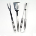 3pcs heavy duty stainless steel BBQ set