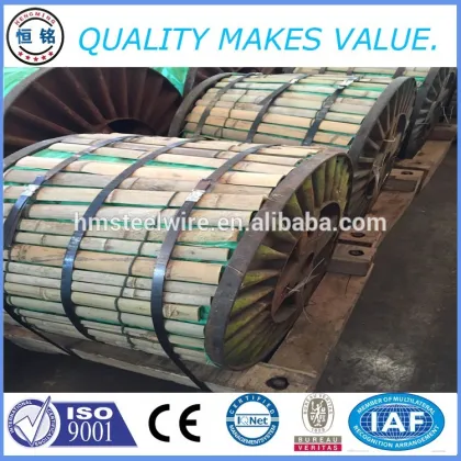 Hengming brand 45mm 1x19 galvanized steel wire rope