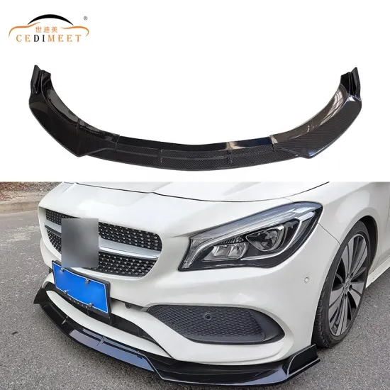 Factory Custom PP Material Body Kit for Benz CLA 2021 - Front Bumper Spoiler Lip Diffuser