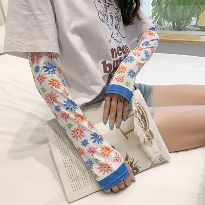 Korean UV Protection Arm Sleeves for Outdoor Sports