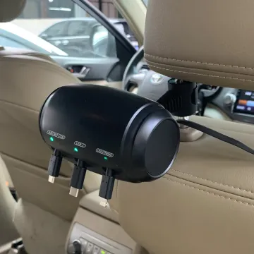 Multi Car Retractable Backseat 3-in-1 Charging Station for Taxis