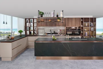 Melamine Kitchen Cabinets with Export High Quality