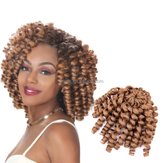 AliLeader 13 Colors Best Selling Wholesale Synthetic Crochet Jumpy Wand Curl Braid For Hair Extension