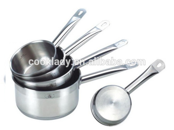 factory price 5pcs morocco stainless steel saucepan cookware set