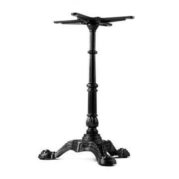 Mesa de café de metal revestimento em pó preto