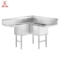 Corner Three Compartment Sink