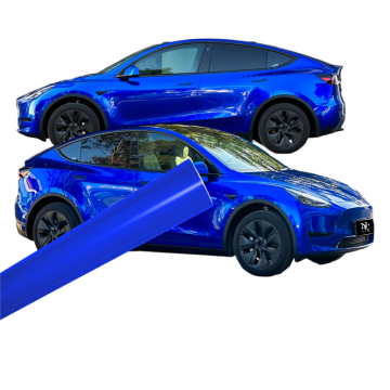 Platinum Klein Blue Car Wrap