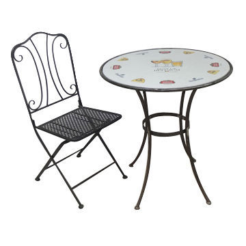 Iron bistro chair, made of iron