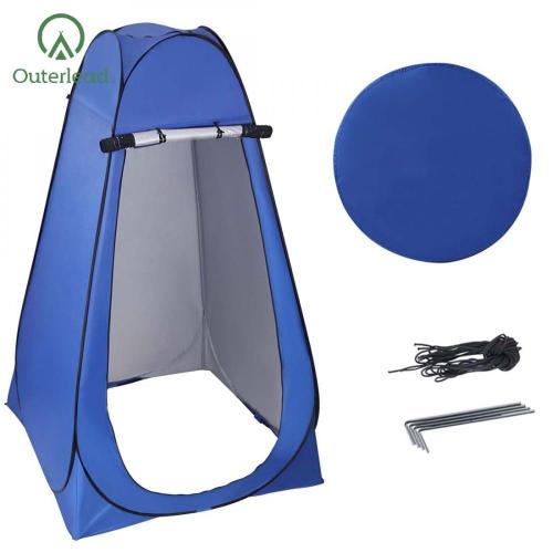 Außenlead Pop -up Camping Duschzelt Blau