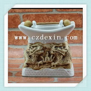 Oil Burner, Handpainting "Dragon"