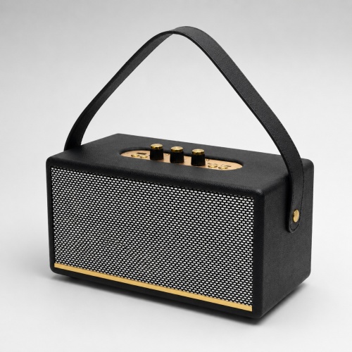 Deri Kaplamalı Kablosuz Bluetooth Hoparlör
