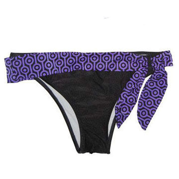 Bikini Bottoms with Tie at Side/Waist Straps with Fashionable Pattern/OEM and ODM Orders are Welcome