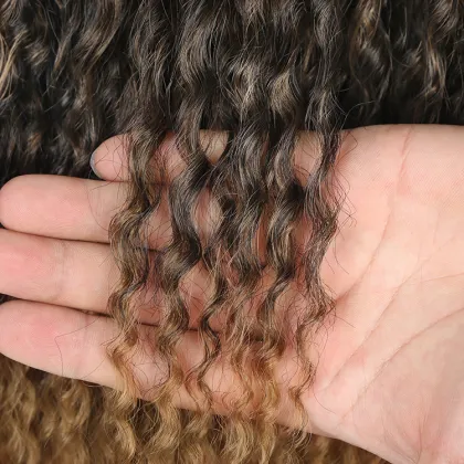 Afro Yaki Kinky Curly Braiding Hair Marly Hair Synthetic Ombre jumbo Braiding Hair Russia Hot selling