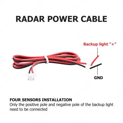 Universal Car Reversing Radar with 4 Probe Parking Sensor System