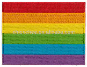 Embroidered Patches - Plastic/PVC Rainbow Flags for Group (Patch/Emblem/Badge/Label/Crest/Insignia)