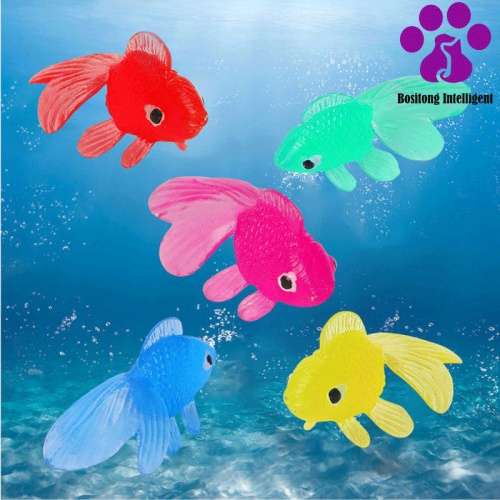 Realistic Floating Goldfish Pet Toy for Cats