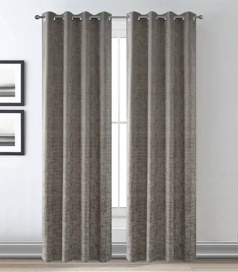 Hot Selling Latest Curtain Designs: Foil Printing 100% Polyester Velvet Curtains