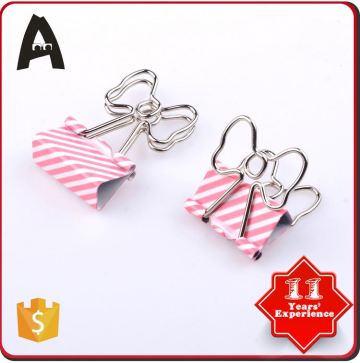 Fine appearance factory directly flower shapes metal binder clip